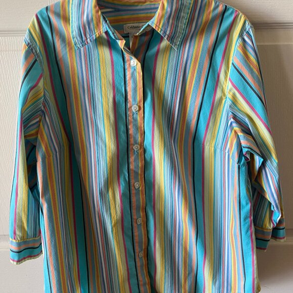 Coldwater Creek 3/4 sleeve button down - Picture 1 of 4
